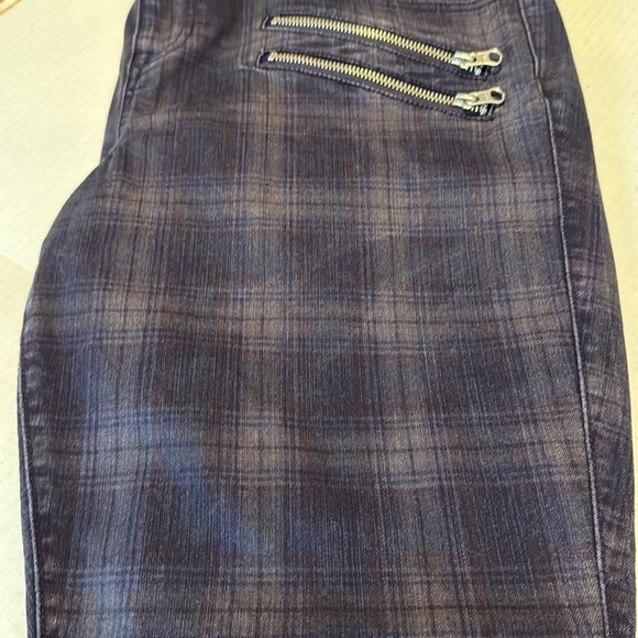 Torrid Multi-Zip Jeggings - Multi-Color Plaid Size 18R - Picture 14 of 15
